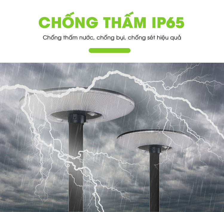 Đèn UFO Năng Lượng Mặt Trời 600W Kitawa UF1600 Hình Đĩa bay Kim Cương - ip65