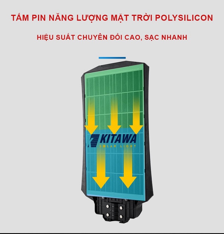 Đèn Năng Lượng Mặt Trời Liền Thể 650W Kitawa LT14650 pin