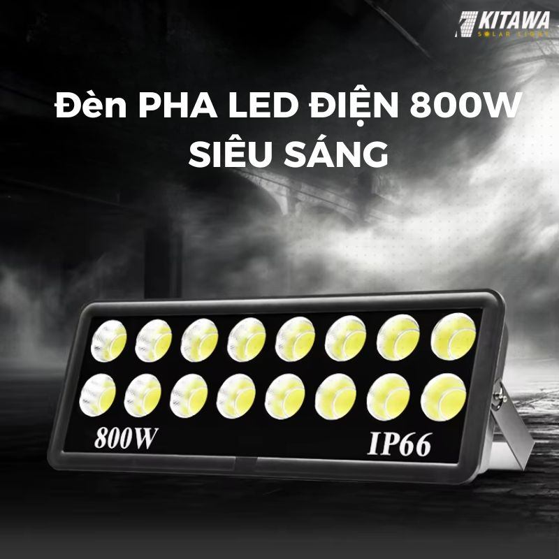 Thông số Đèn pha led 1000W AC.DP01.800 Kitawa (Led COB 16 mắt)