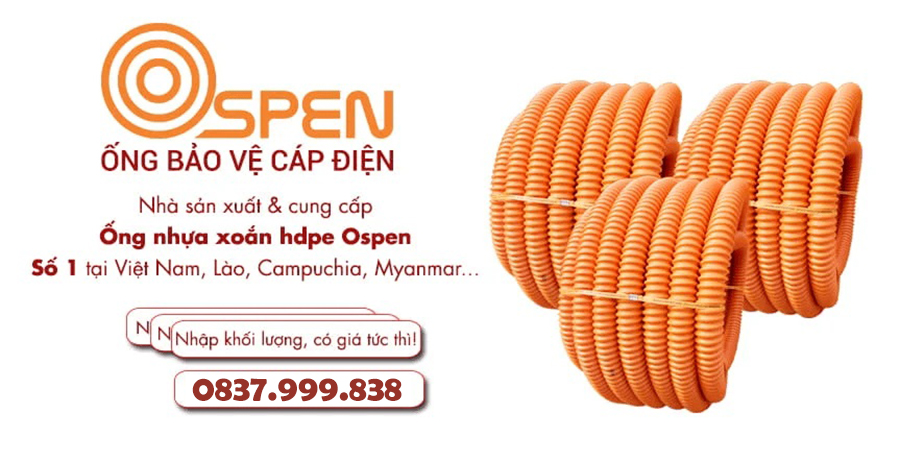 Bảng Giá Ống Nhựa Ruột Gà Gân Xoắn HDPE OSPEN