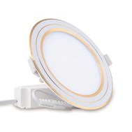 Đèn Led Panel tròn PT-05 (7W, 9W, 12W) viền vàng Rạng Đông