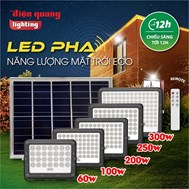 Đèn pha năng lượng mặt trời 150W chống chói Điện Quang