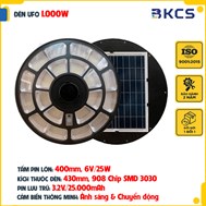 Đèn Năng Lượng Mặt Trời Đĩa Bay UFO 1000W Kitawa UF31000