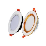 Đèn led Downlight 3 màu 9W viền vàng/bạc chip Philips Mỹ Linh Lighting 