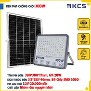 Đèn pha chống chói 300W DP15.300 Kitawa năng lượng mặt trời