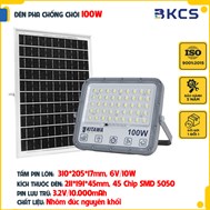 Đèn pha chống chói 100W DP15.100 Kitawa năng lượng mặt trời