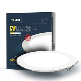 Đèn Led panel 12W âm trần tròn khoét lỗ 150mm VLEPN12BT1 VI-LIGHT