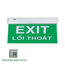 Đèn Exit lối thoát KT-650 (1 mặt), KT-660 (2 mặt) KENTOM - Nền Xanh