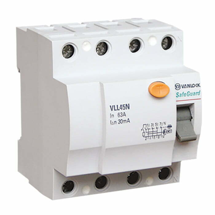 Cầu dao chống rò RCCB VLL45N/4025/030 25A